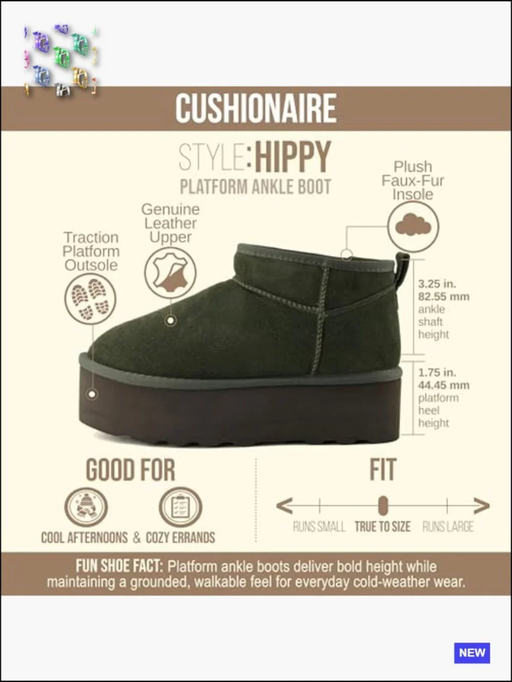 Women's Platform Ankle Boots with Faux Fur Lining - Slip-On Suede Winter Boots